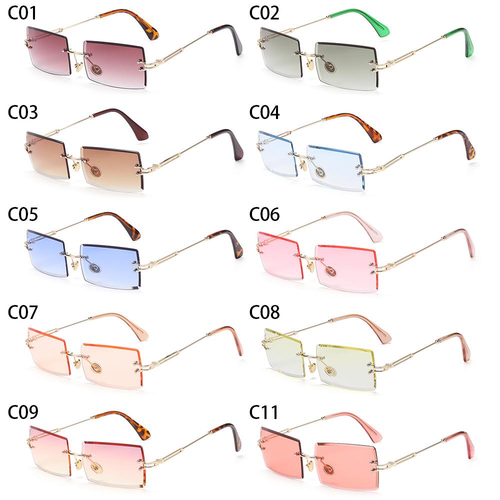 JUNE Kính Mát Hình Chữ Nhật Siêu Nhẹ Chống Tia UV400 Thời Trang Cho Nữ