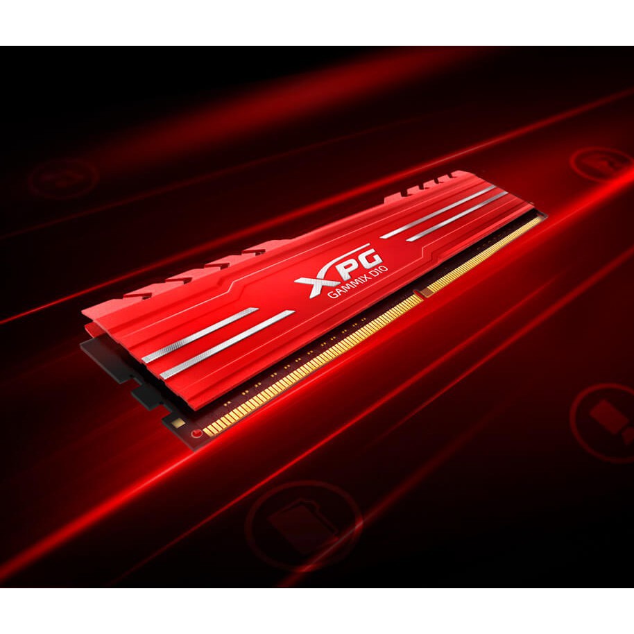 🄲🄷Í🄽🄷 🄷Ã🄽🄶 ❈ RAM ADATA XPG Gammix D10 DDR4 8GB bus 3000Mhz tản nhiệt đỏ BH 5 năm chính hãng