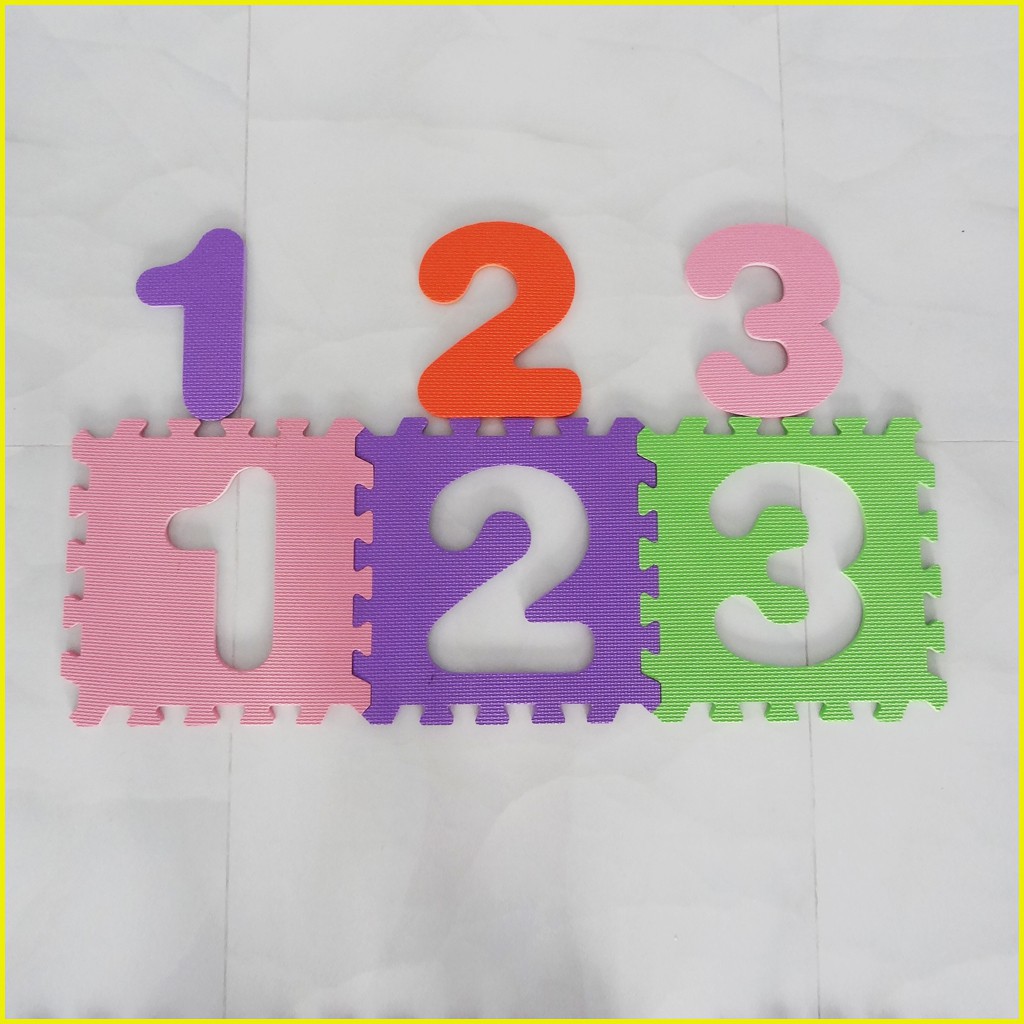 Thảm xốp cho bé chữ số - Kích thước mỗi tấm 30x30x1cm- Hàng Việt Nam