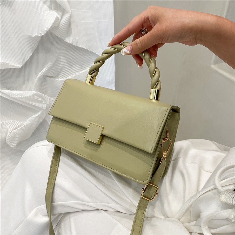 Túi đeo chéo dáng vuông nhỏ thời trang mùa hè phong cách Hàn Quốc dành cho nữ 2021