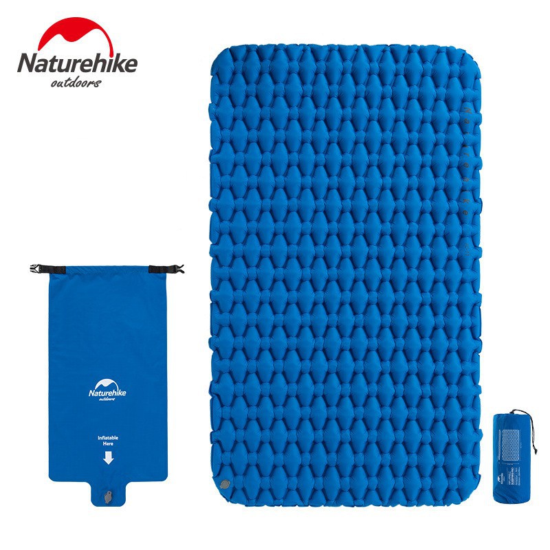 ĐỆM HƠI ĐÔI DÃ NGOẠI, CẮM TRẠI NATUREHIKE NH19Z055-P