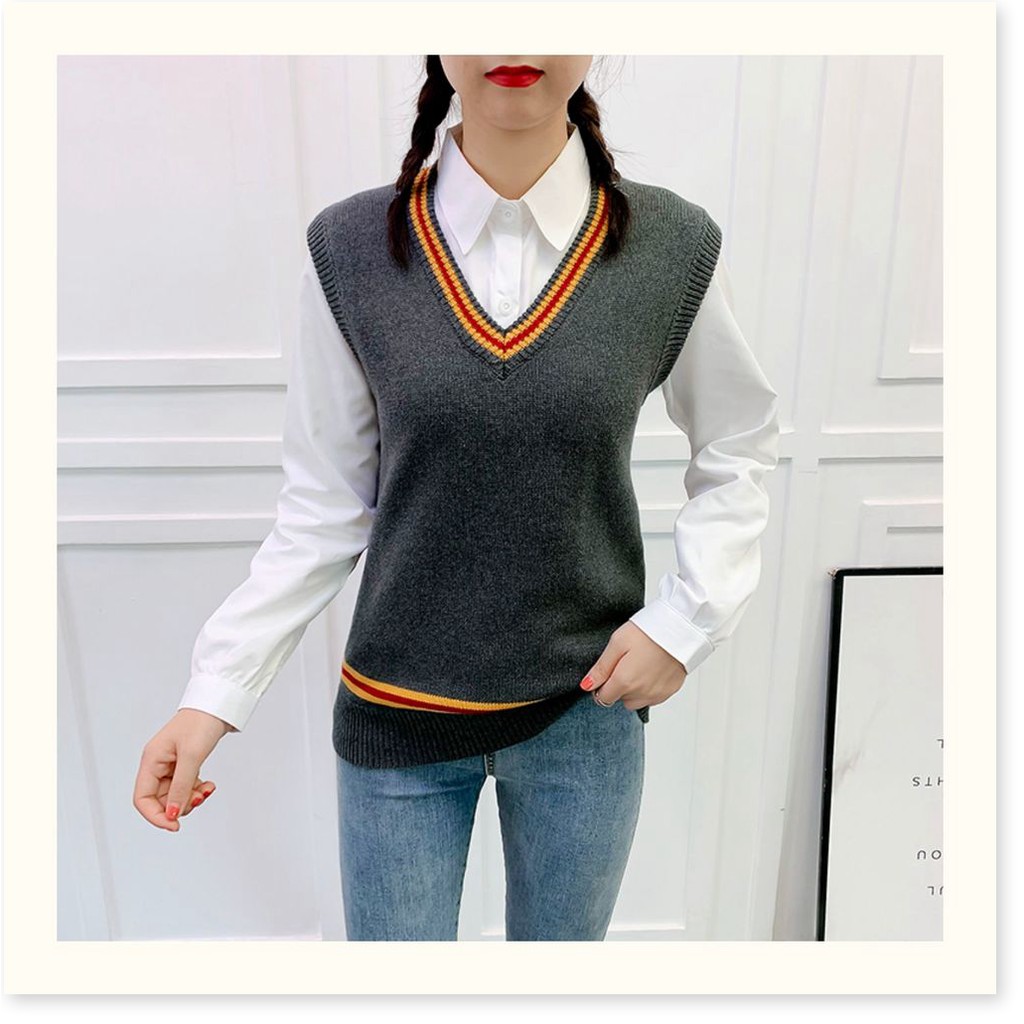 Áo sweater không tay phong cách Harry Potter thời trang