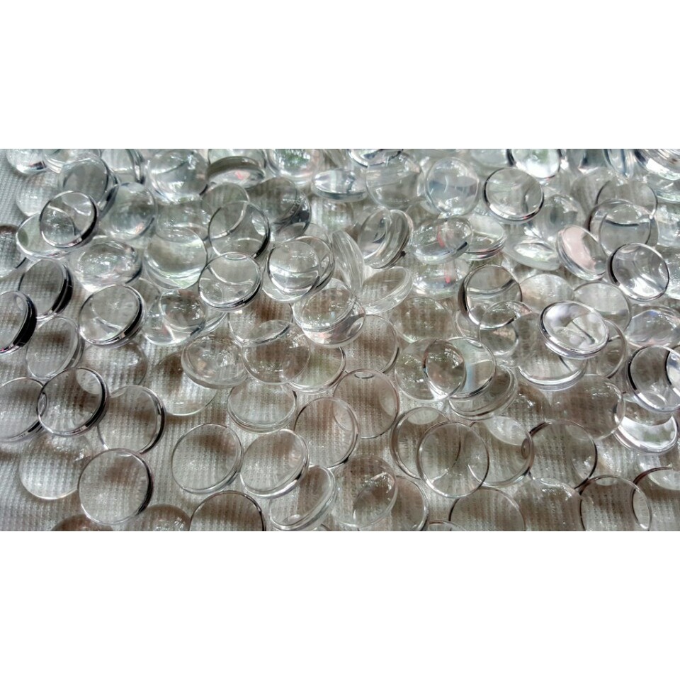 phụ kiện gạch thủy tinh size 18mm tròn 100c = 70k [ gạch thủy tinh 18mm ]