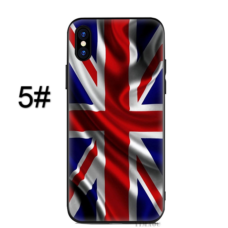 Ốp lưng in hình cờ nước Anh cho điện thoại iPhone XS Max XR 8 7 Plus 6 6S 5S SE