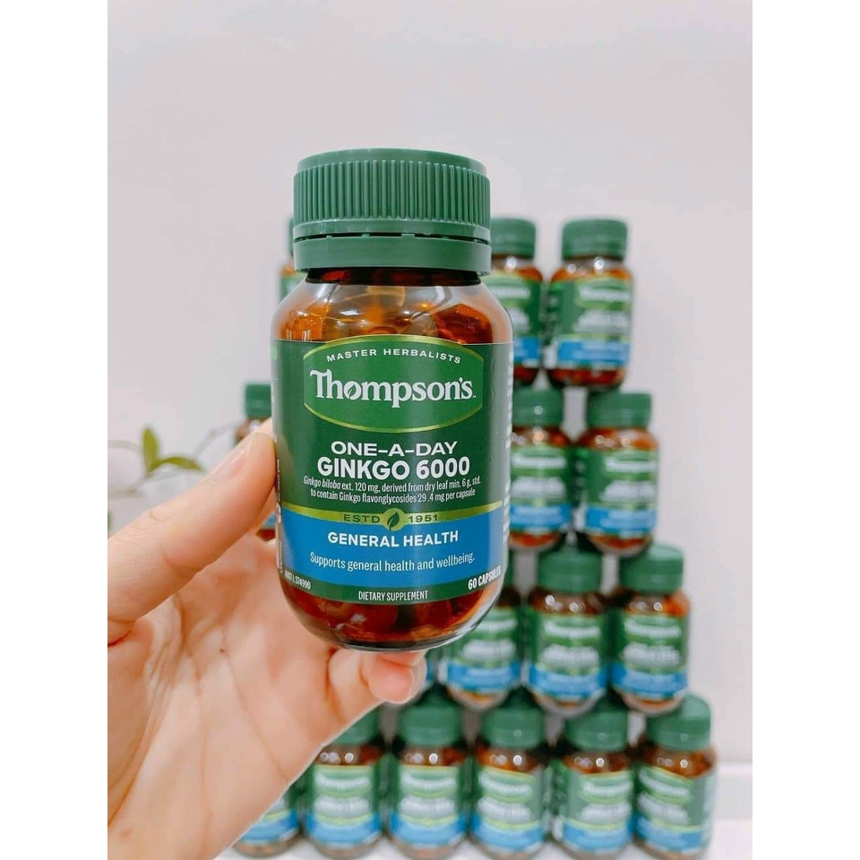 Bổ não tăng cường trí nhớ Thompson Ginkgo Biloba 6000mg (BR)