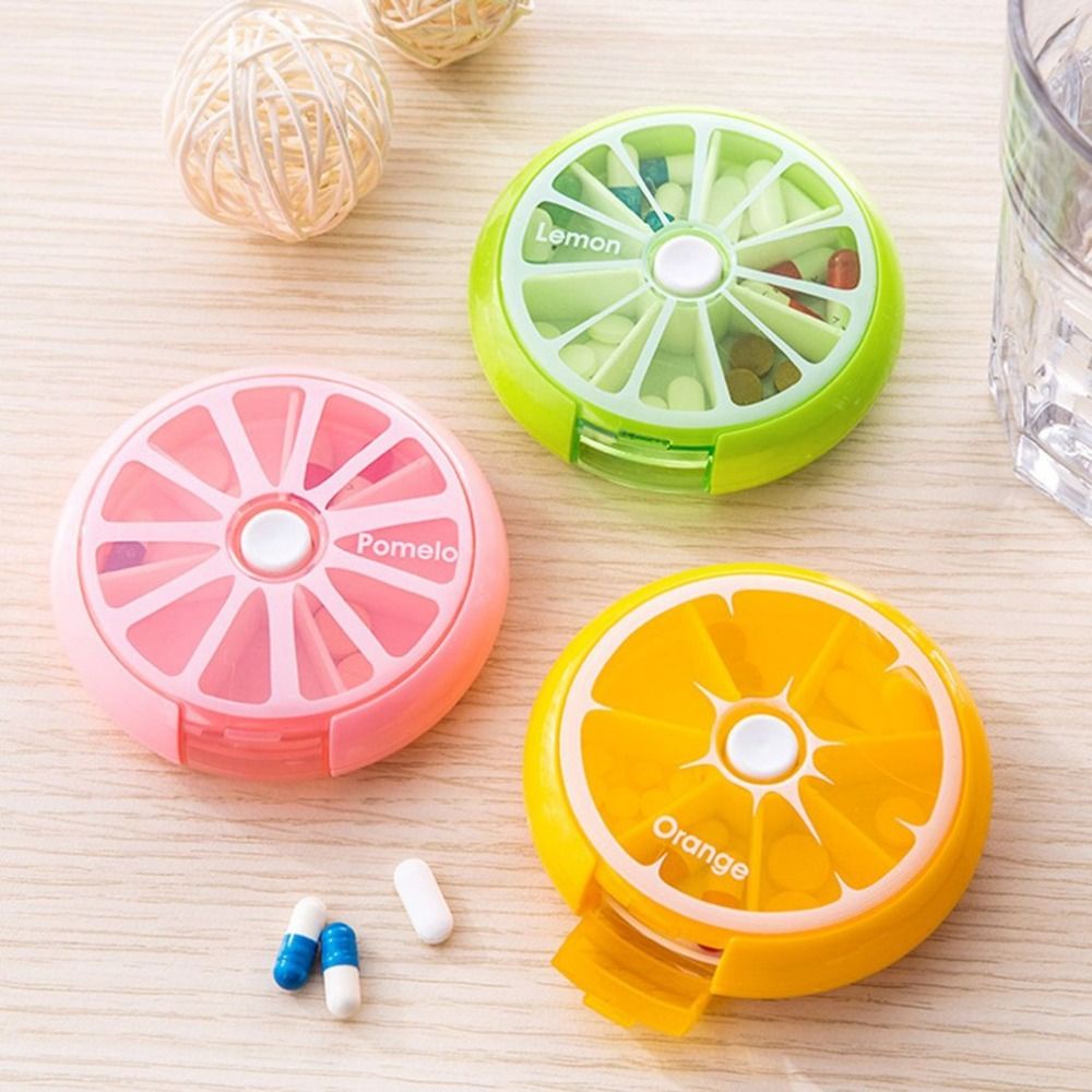 Hộp đựng thuốc 7 ngày hình tròn xinh xắn