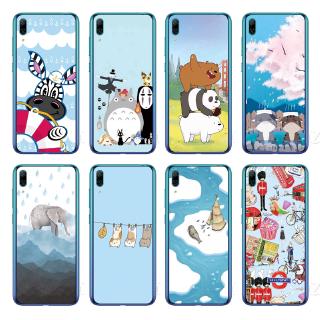 Ốp điện thoại TPU in hình gấu cho Huawei Y7 Pro 2019 /Y7 2019 /Y7 Prime 2019