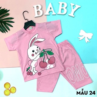 Bộ đồ bé gái đồ bộ lửng be gai mẫu 04 cho bé 5-14 tuổi