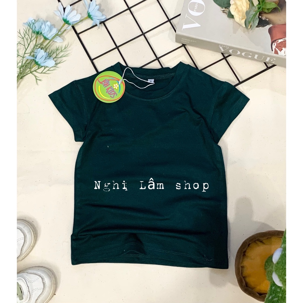 Áo thun trơn áo thun ngắn tay cho bé từ 8-35 kg