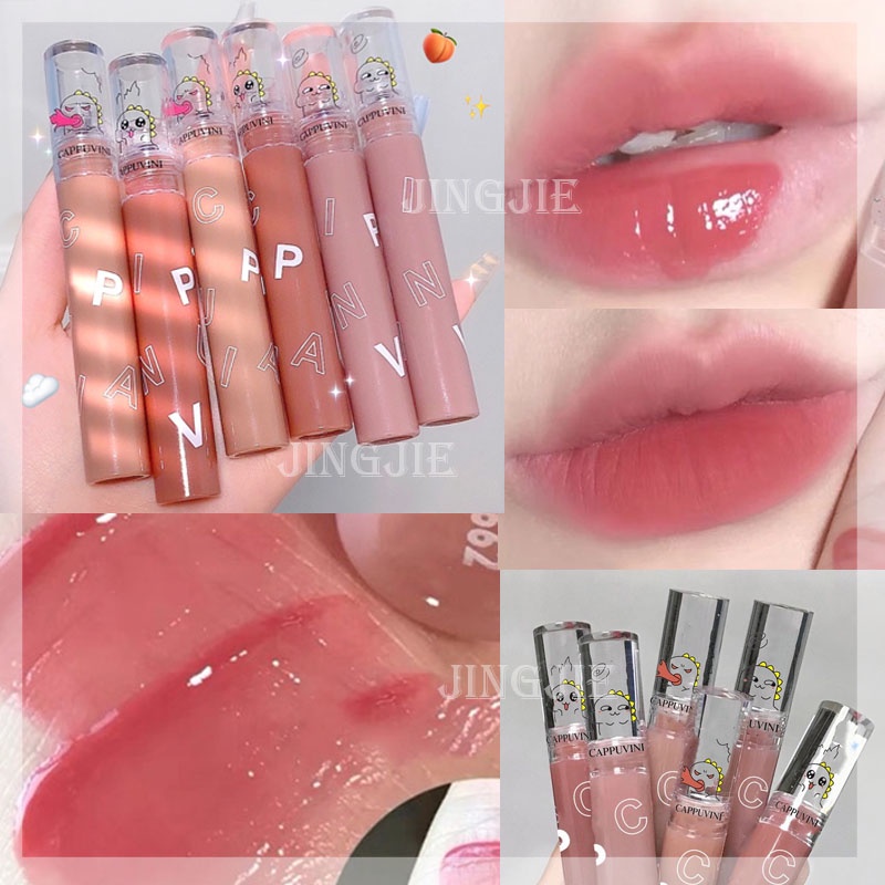 Son kem lì thiết kế vỏ hình khủng long dễ thương