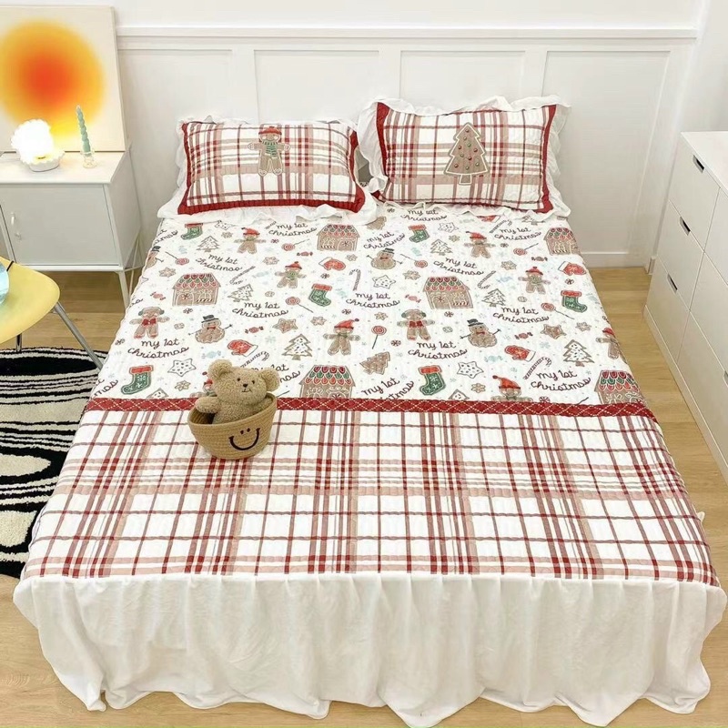 Thảm nỉ nhung trần đa năng, Ga nỉ trần phủ phối bèo ren công chúa đủ size