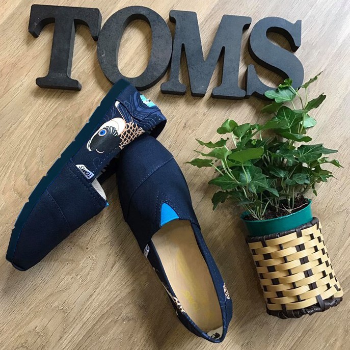 Giày toms cá chép (Đế đen, đế cao su) | BigBuy360 - bigbuy360.vn