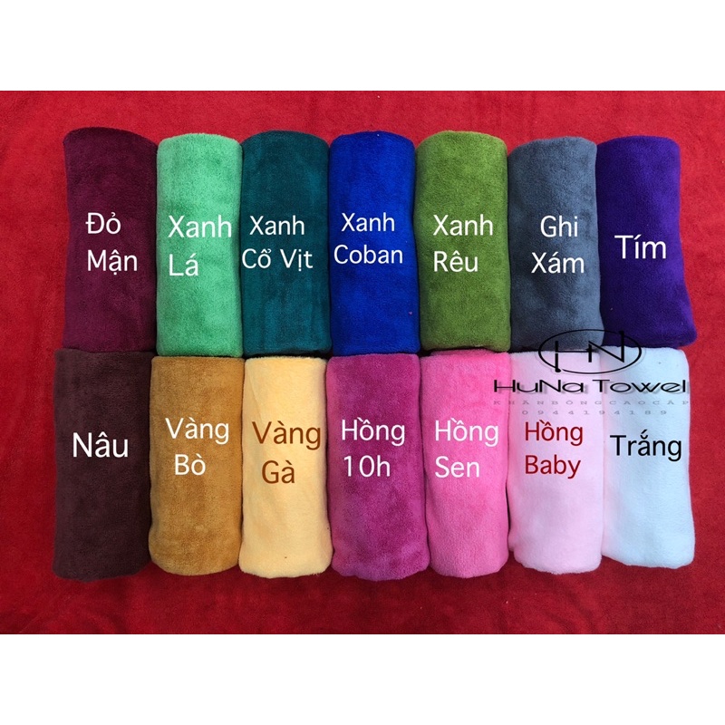 Khăn làm nail, khăn lau đa năng, kích thước 30x30cm sợi bông mịn thấm hút cực tốt ko ra lông