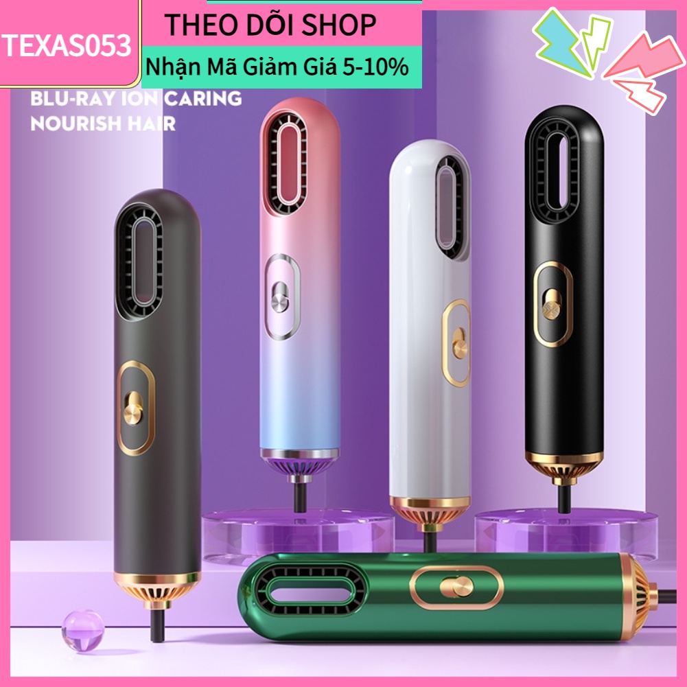 Hàng HOT Máy sấy tóc mini 3in1 thiết kế độc đáo sang trọng tạo kiểu chuyên nghiệp Không có lá Tiếng ồn thấp AC 220V【Texas053】