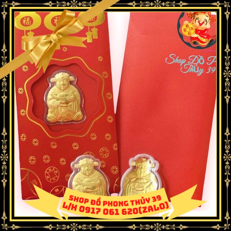 Bao Lì Xì Thần Tài Đài Loan Mạ Vàng 24k Hàng Cao Cấp Loại 1 Làm Quà Tết Độc Đáo Có Ý Nghĩa–May Mắn Cho Ngày VíaThần Tài