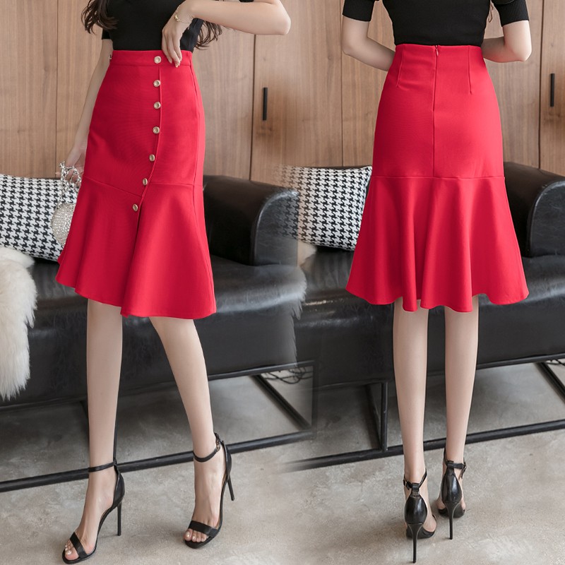 Chân váy xếp li lưng cao phong cách Hàn Quốc | BigBuy360 - bigbuy360.vn