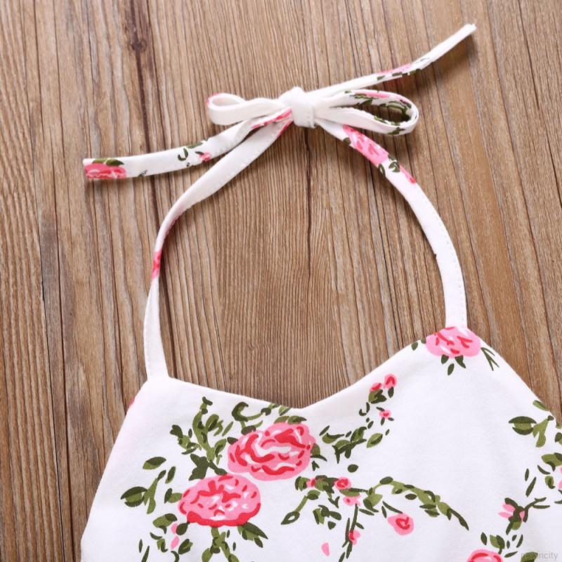 Đầm xoè Tutu phối hoa đáng yêu cho bé gái