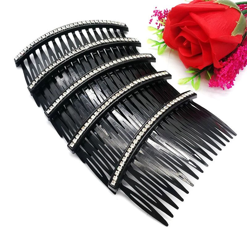 Xược tóc đơn giản 1 hàng đá trắng bản 9cm