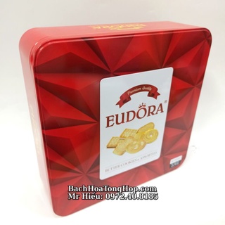 [Hỏa Tốc] Bánh Eudora hộp sắt vuông 574g