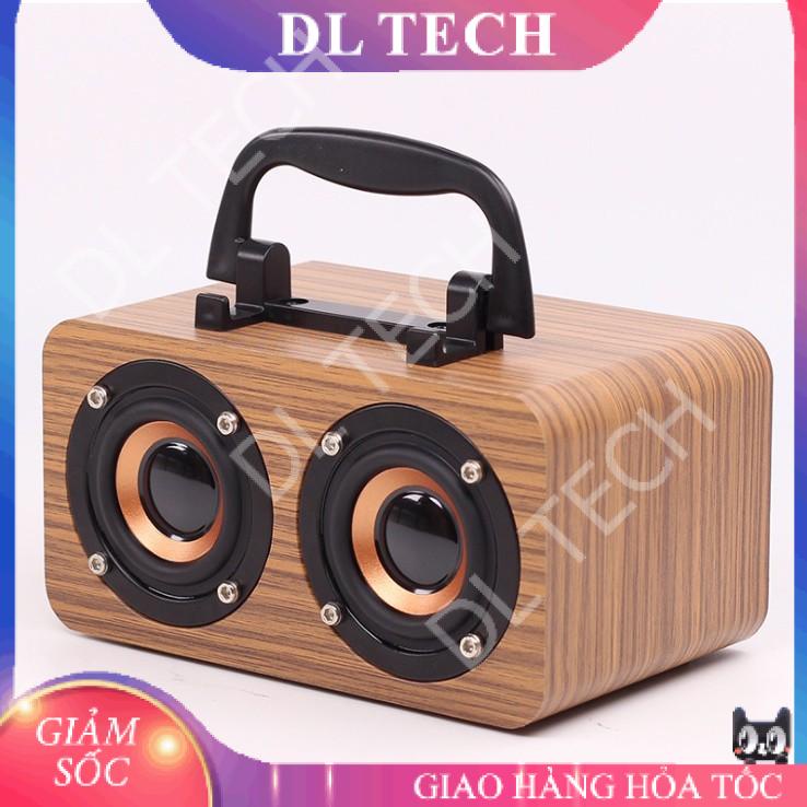 LOA BLUETOOTH VỎ GỖ HỖ TRỢ THẺ NHỚ VÀ USB mã FT-4002 DL TECH