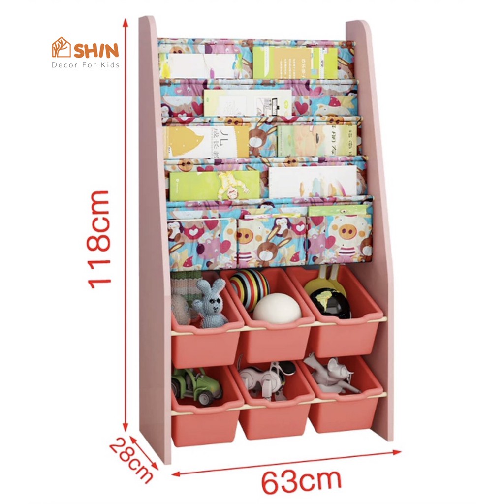 Kệ sách vải giá để sách trẻ em | BigBuy360 - bigbuy360.vn