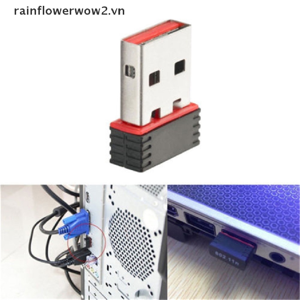 Thẻ Mạng internet Không Dây usb 2.0 802.11n / g / b Cho Máy Tính Để Bàn