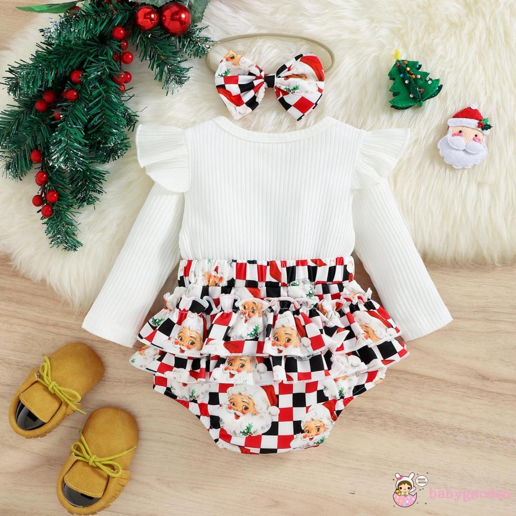 Set Áo Liền Quần &amp; Băng Đô Quấn Đầu Cho Bé Gái 3-18 Tháng Tuổi