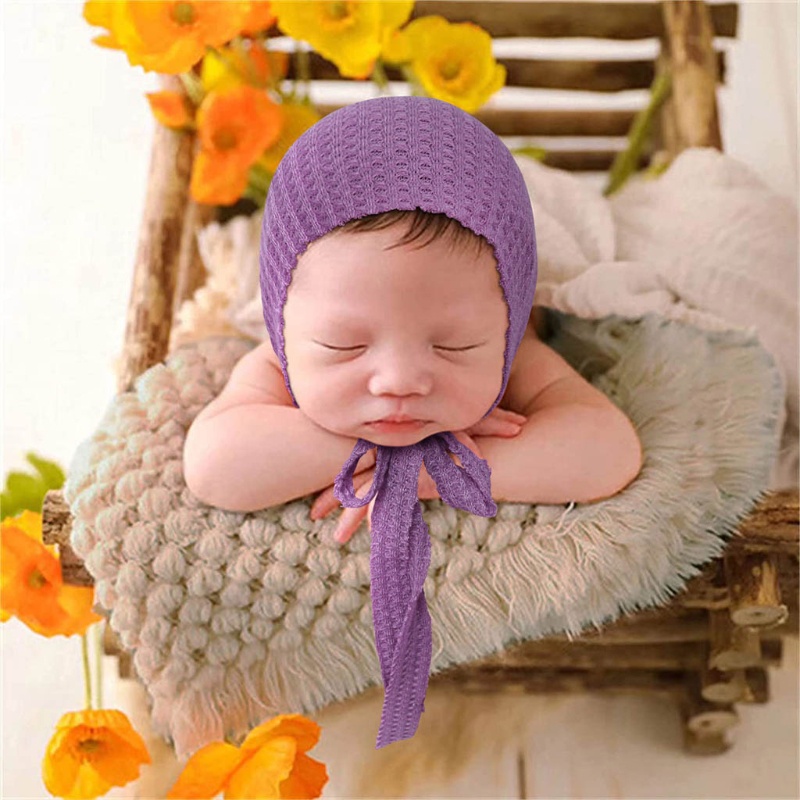Mũ Đan Len Thủ Công Dùng Làm Đạo Cụ Chụp Ảnh Cho Bé Sơ Sinh
