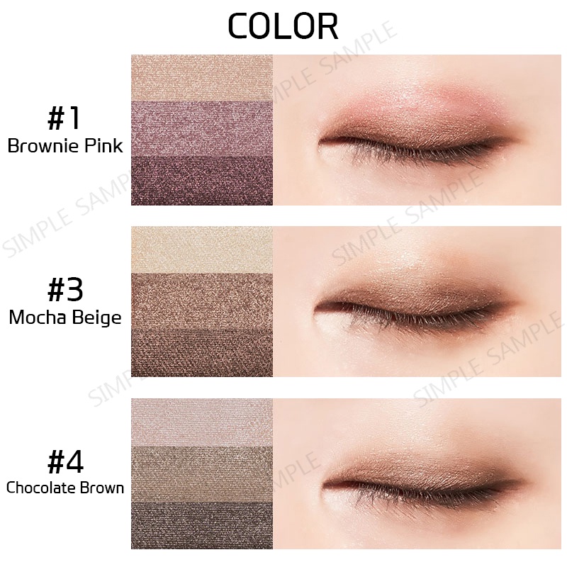 MISSHA Triple eye Shadow Intense finish Smooth Matte Shimmer Eye Makeup