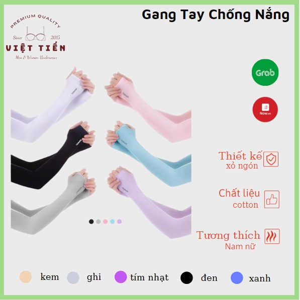 Găng Ống tay, bao tay chống nắng, chống tia UV dành cho nam và nữ Việt Tiến ACC38