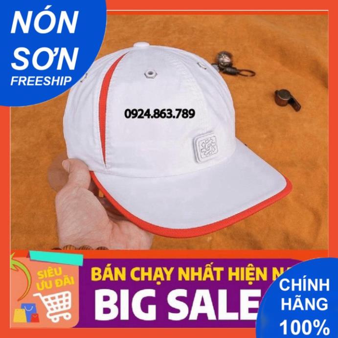Mũ Lưỡi Trai Nón Sơn Vải Dù Logo Vuông Trắng Viền Đỏ Chính Hãng Hàng Chuẩn Tem 7 Màu Thời Trang Cao Cấp Mới 2021 2022