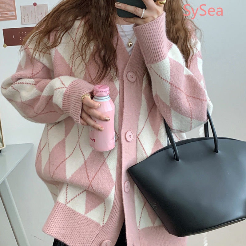 Áo Khoác Cardigan Dệt Kim Thời Trang Thu Đông Cho Nữ