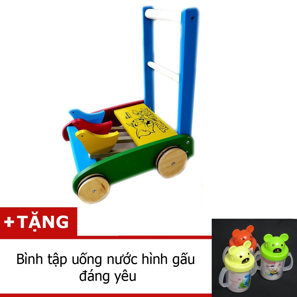 Xe Tập Đi Tặng Bình Uống Nước Cho Bé