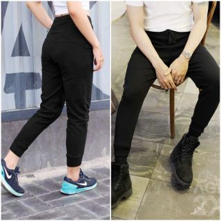 Quần jogger bo gân unisex #age2x màu đen