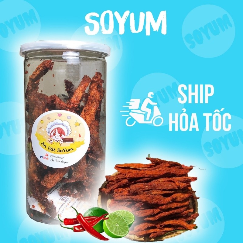 Khô bò que 270g, ăn vặt Soyum vừa ngon vừa rẻ