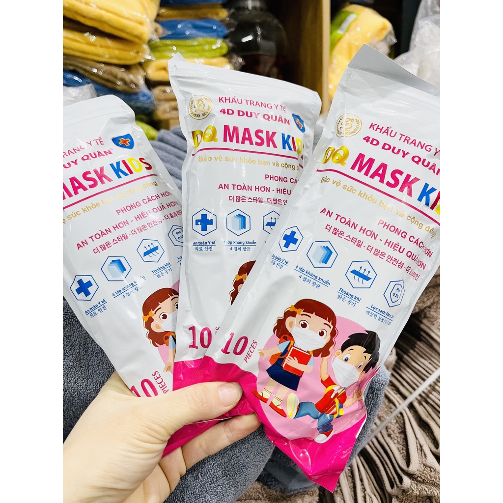 Khẩu Trang Y Tế N95 Kenko cao cấp, Trẻ em, (Gói 10 chiếc) Kháng Khuẩn 5 Lớp - N95