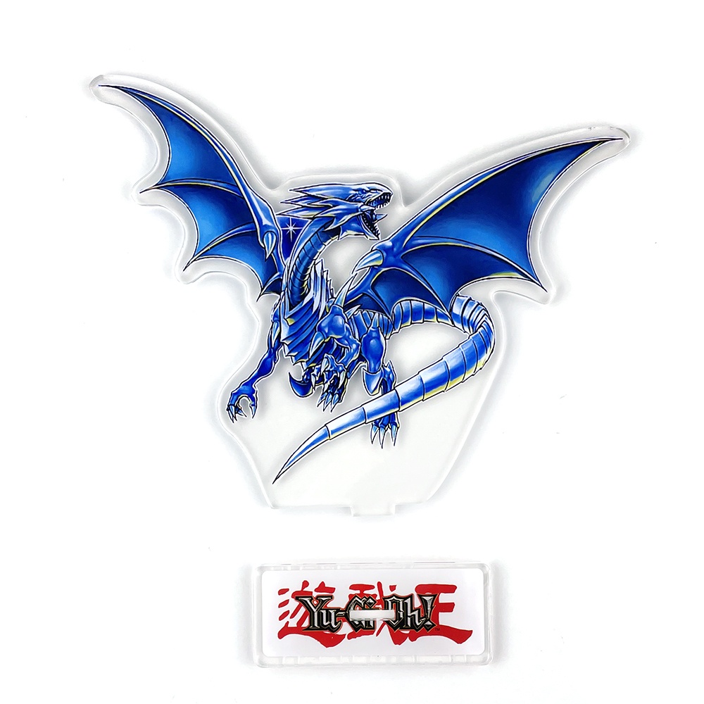 Yu-gi-oh! Giá Đỡ Mô Hình Rồng Mắt Trắng Xanh Bằng acrylic