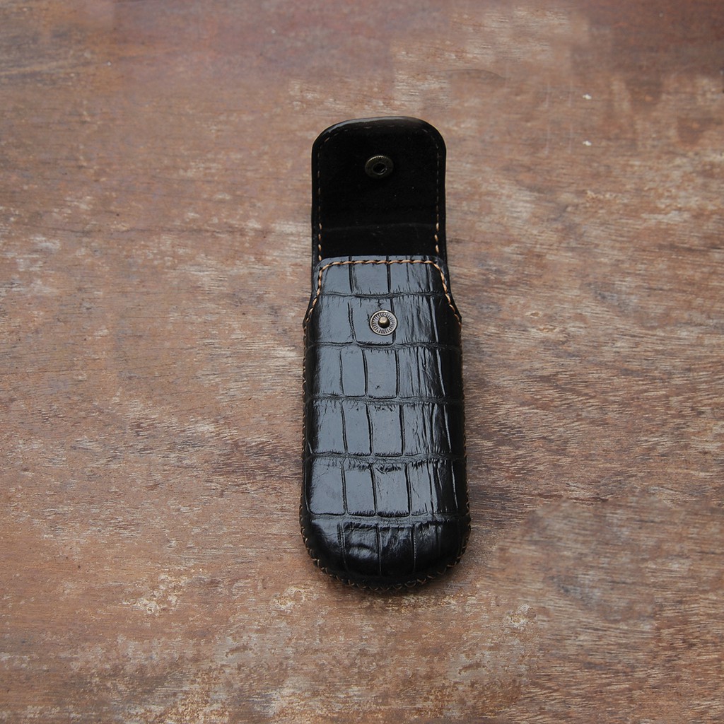Bao da cá sấu cho điện thoại Nokia 8800 - Đồ da handmade - DT082