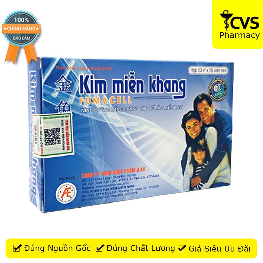 Kim Miễn Khang - Hiệu quả cho người bị Lupus ban đỏ và vẩy nến- Hộp 3 vỉ x 10 viên - cvspharmacy