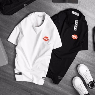 | Ảnh thật | Áo Off White Chữ Cam
