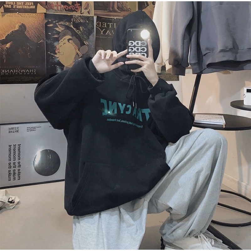 Áo Hoodie Nỉ Bông Túi Bụng TRACYNC Unisex