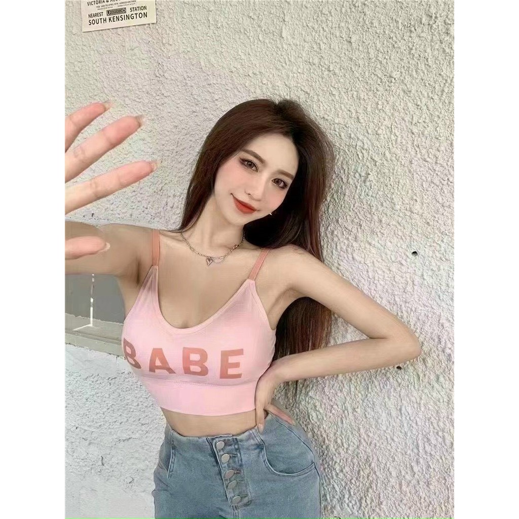 Áo Lót Nữ - Áo Bra Nữ in chữ năng động trẻ trung nâng vòng một gợi cảm mã BABE 816