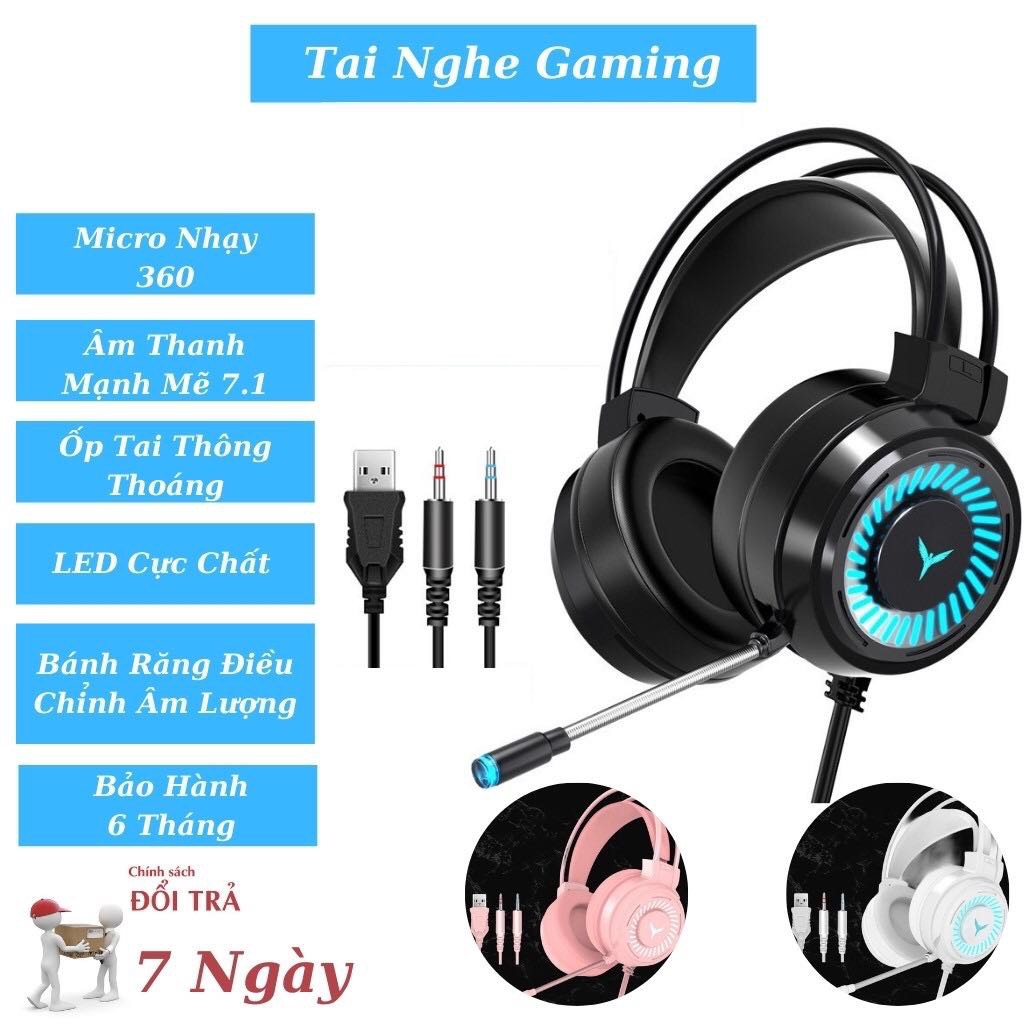 Tai Nghe Jin Gaming G58 Cổng 3.5mm Âm Thanh Vòm Có Đèn Led