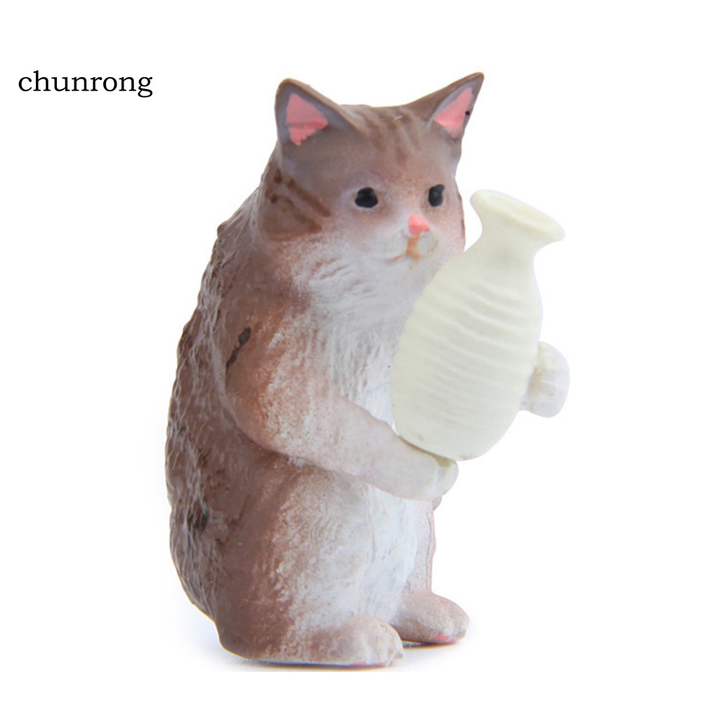 Cr Mô Hình Mèo Hoang Dã Trang Trí Bàn Làm Việc