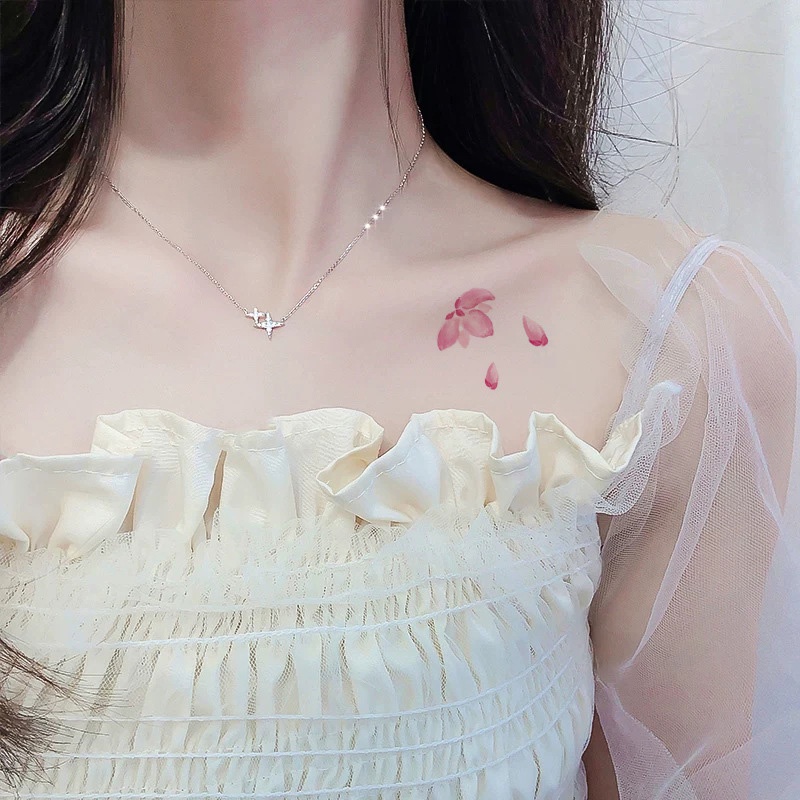 【kifli】Hình xăm dán nhiều mẫu họa tiết hoa xinh xắn dễ thương