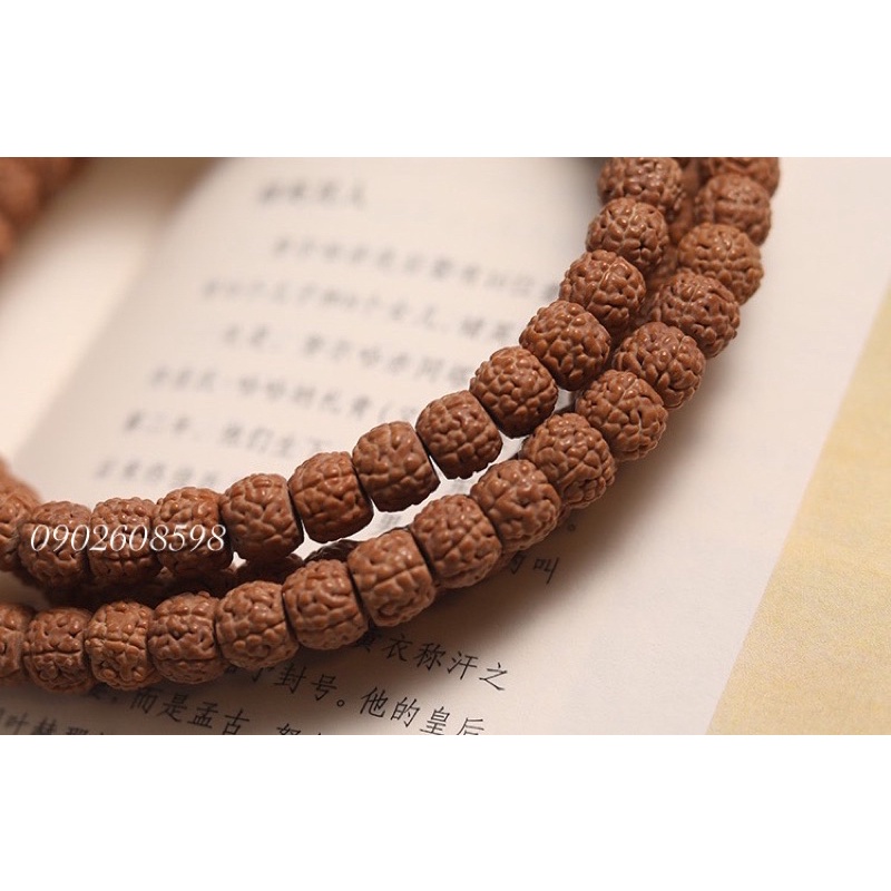 Chuỗi tràng hạt kim cang bồ đề 108 hạt. Chuỗi quấn tay, hoặc đeo cổ