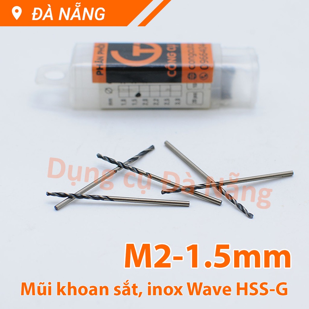 Mũi khoan sắt inox Waves HSS-G M2 ( ∅1.0-3.5mm)