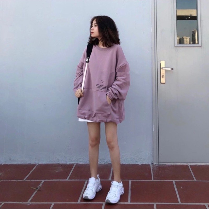 [Mã WARUN27 giảm 12k đơn 99k] Áo Nỉ Sweater WEWW HOMIES dài tay phối túi