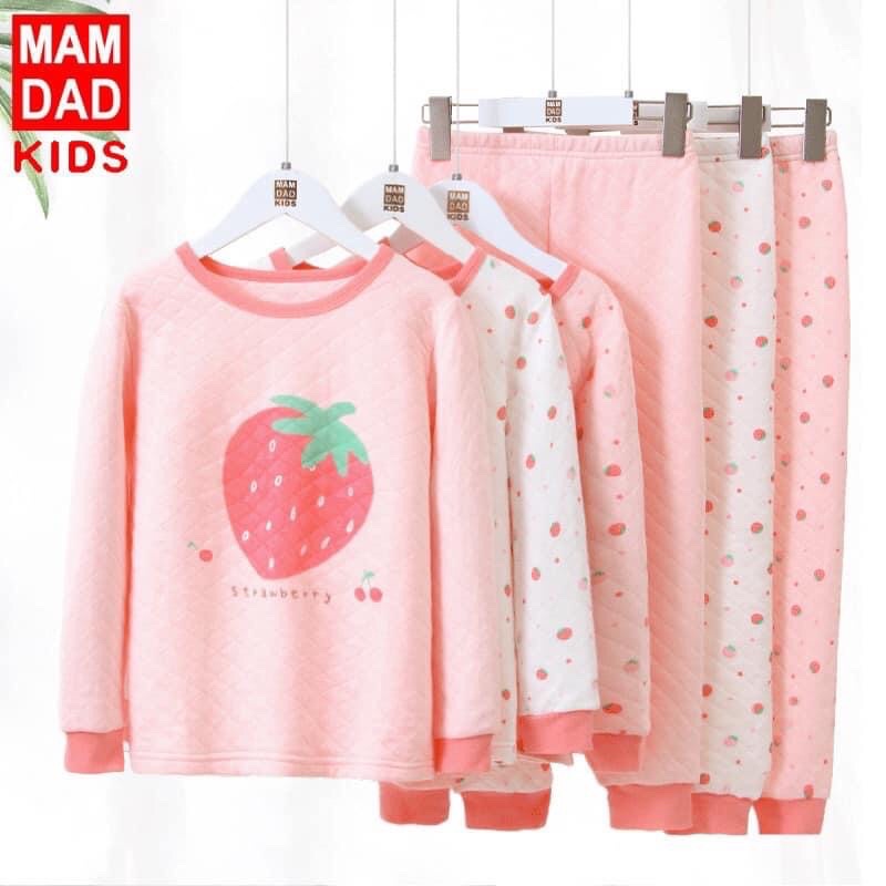 Bộ nỉ trần bông mamdakids