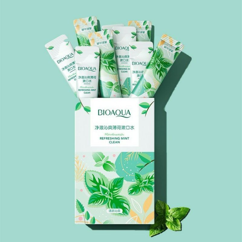 Hộp 20 Gói Nước Súc Miệng Dạng Gói Vị Hoa Quả